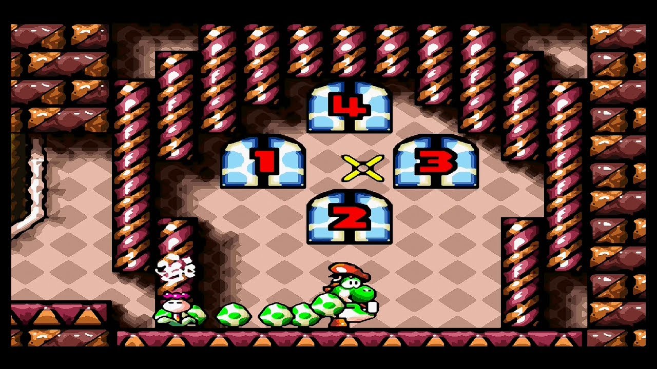 Super Mario World 2: Yoshi’s Island [King Bowser's Castle - All 4 Doors] [HD] SNES