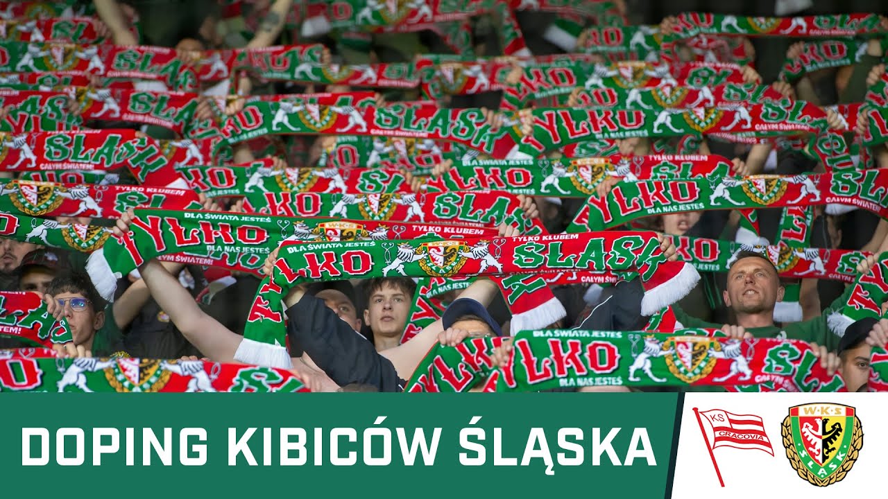 KIBICE: Doping kibiców Śląska w meczu z Cracovią