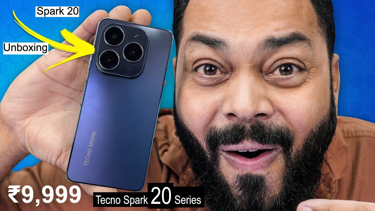 Tecno Spark 20 Unboxing & First impressions, Price in india