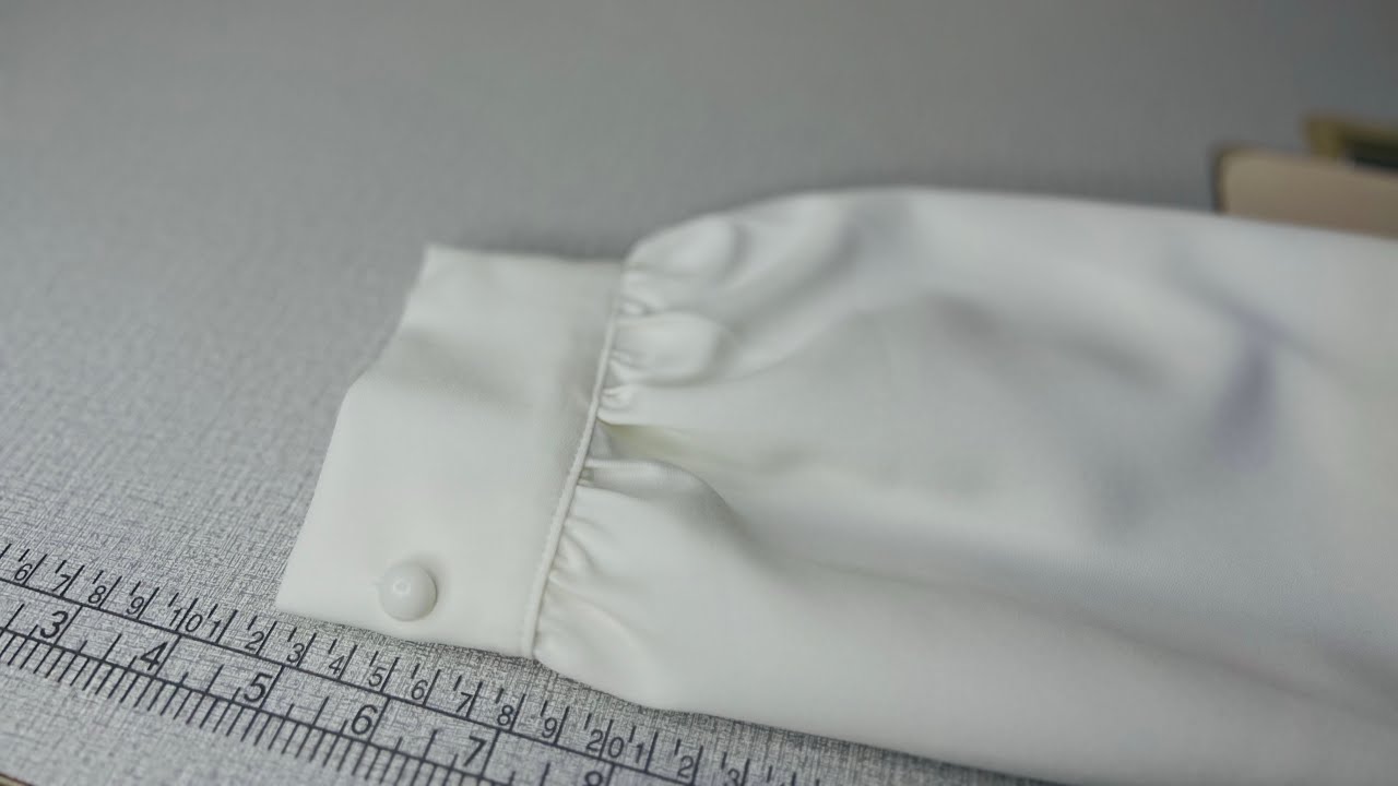 فصال وخياطة ردن بزمة بأسهل طريقة #فصالات #كم#دشاديش