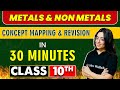 METALS & NON METALS in 30 Minutes || Mind Map Series for Class 10th