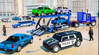 Be ace in non-stop us police airplane: car transporter simulator 2020 free game🔥🔥🔥 screenshot 2