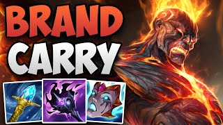 CHALLENGER JUNGLER SOLO CARRY WITH BRAND! | CHALLENGER BRANDJ UNGLE GAMEPLAY | Patch 14.10 S14