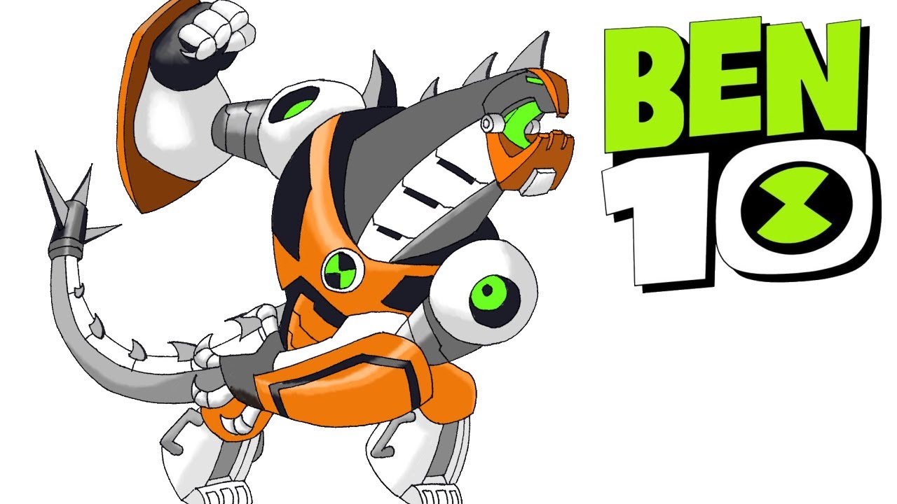 How to draw Ben as Four Arms | Ben 10 - Sketchok easy drawing guides