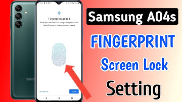 Samsung a04s fingerprint screen lock | fingerprint lock setting in Oppo a17 | samsung pattern lock