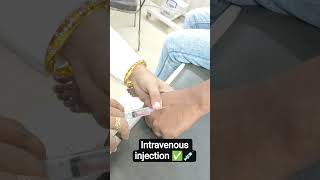 intravenous injection ✅💉 #nursingpractice #injection #doctor #medicosstuff #mbbs #hospital