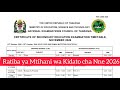 Ratiba ya Mtihani wa Kidato cha Nne 2026, NECTA: Ratiba ya Mtihani Kidato cha Nne 2026
