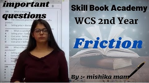 WCS Live Class-14 | Friction | important questions | ITI Exam 2021 | AITT 2021