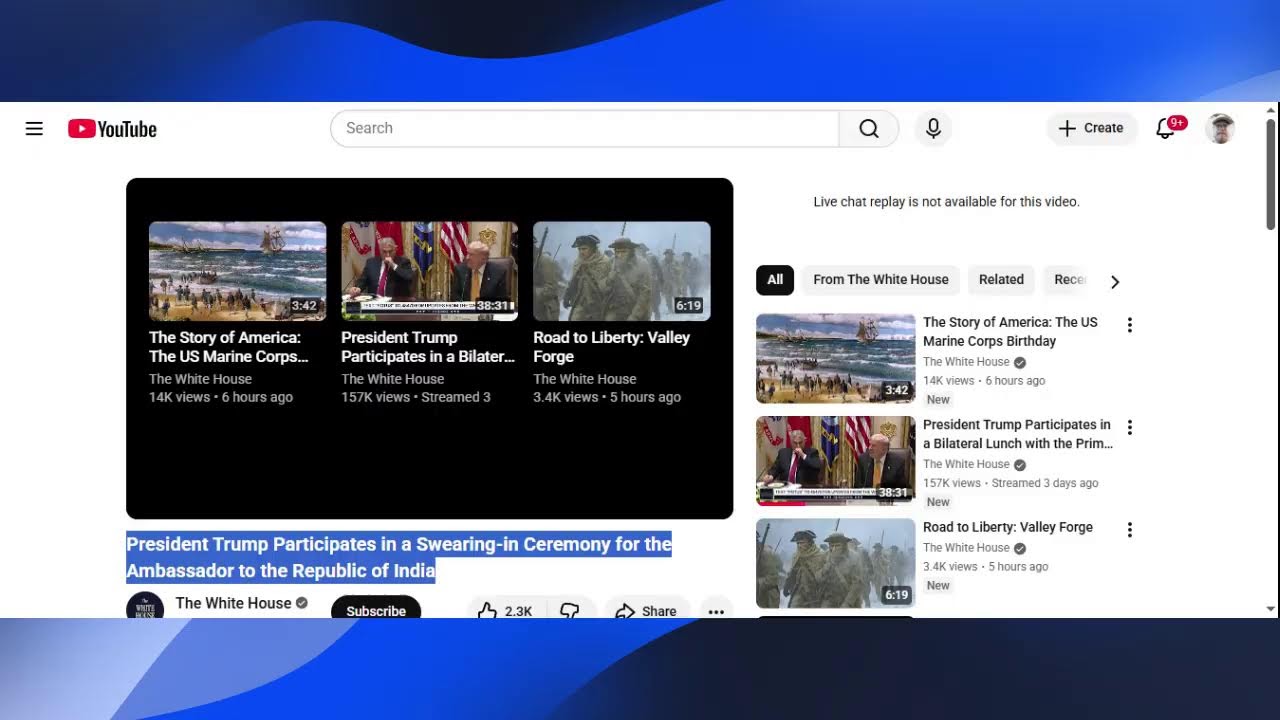 President Trump Participates in a Swearing-in Ceremony for the Ambassador to the Republic of India