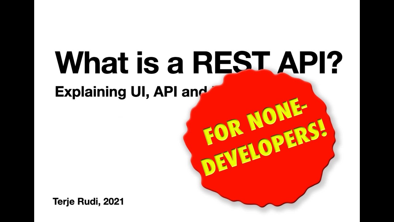 Introduction to the REST API for none-developers - YouTube