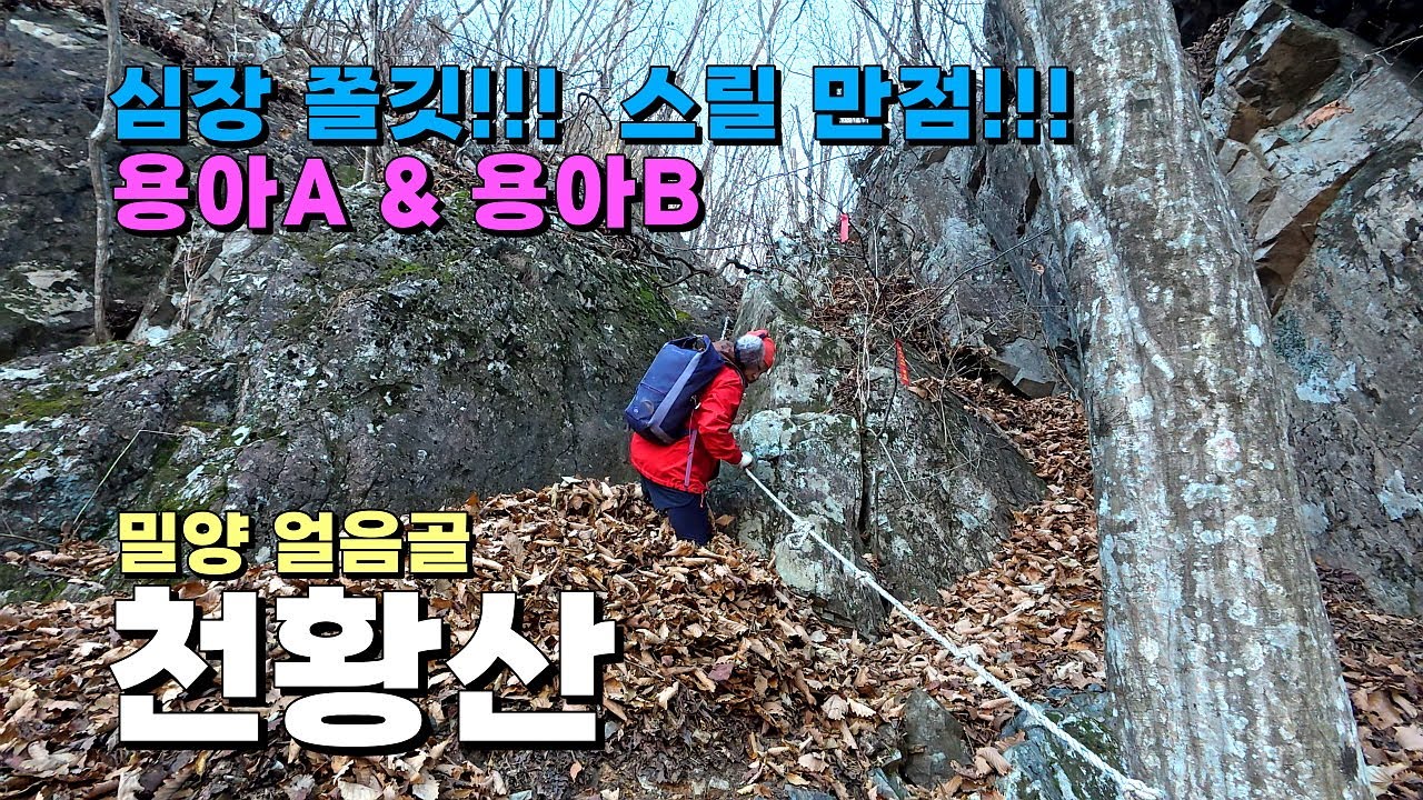 심장 쫄깃한 스릴 만점의 얼음골 용아A, 용아B 능선... 밀양 천황산