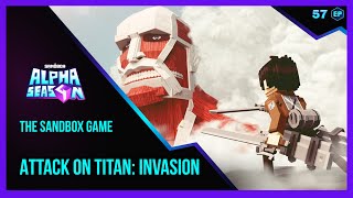 The Sandbox Game ALPHA SEASON 4 Attack on Titan Invasion Walkthrough