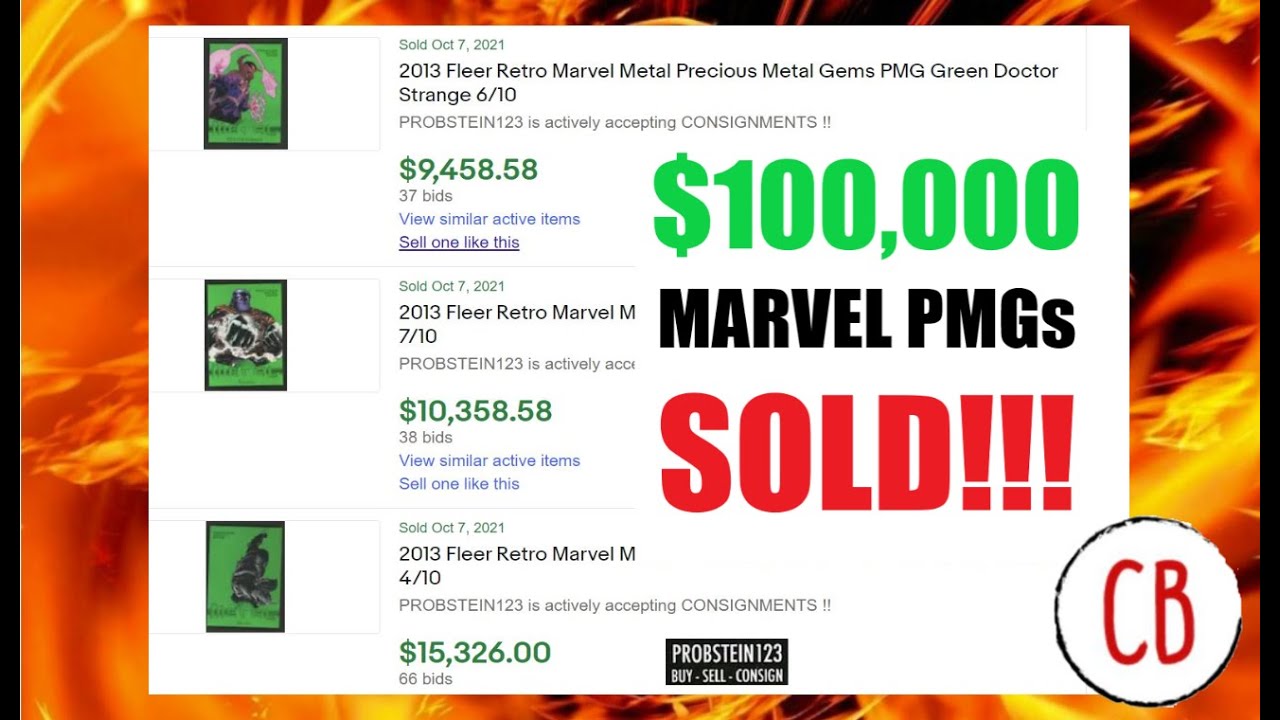 $100,000 in Marvel Precious Metal Gems SOLD on Auction in a single night! | Marvel Card Investing |