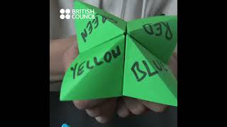 How to use a fortune teller (chatterbox) origami for English practice