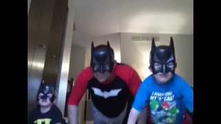 BatDad Imposter & sons try to open jar.