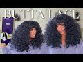 😍 $33 Super Affordable Curly Bang Wig Tutorial|Butta Lace HollyWood Wave 26"|SyntheticWigSeries