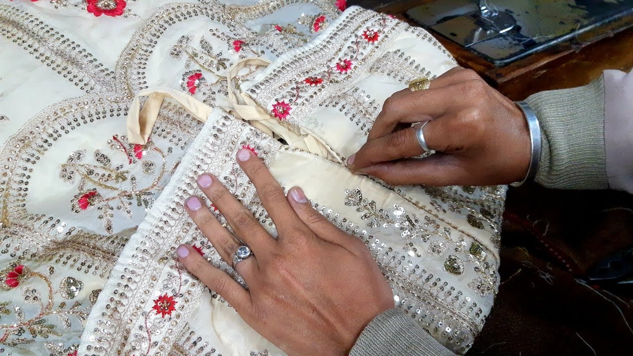 lehenga me chain kaise lagaye lehenga mein zip lagane ka tarika YouTube
