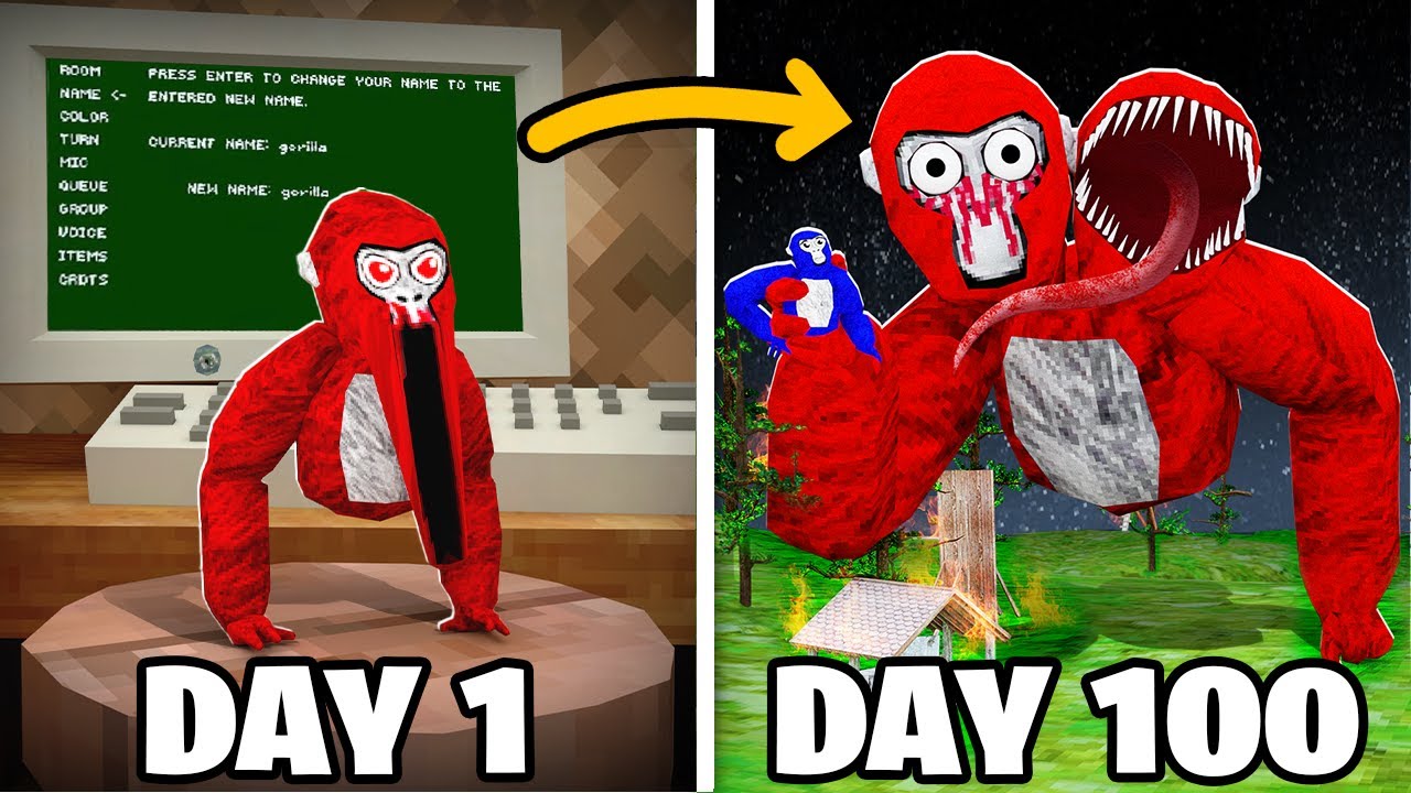 I Survived 100 Days as a GHOST in Gorilla Tag!