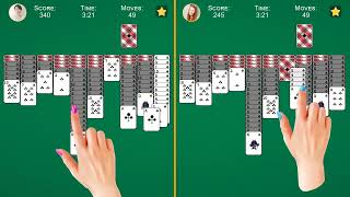 Spider Solitaire versus 16:9 15 sec