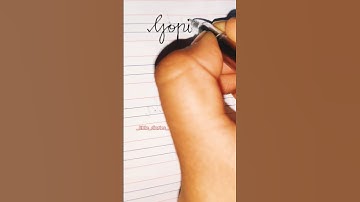 Gopi name cursive writing shorts #gopi #cursive #cursivewriting #shorts