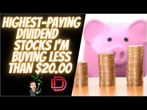3 Highest-Paying Dividend Stocks I am Buying Less Than $20.00 I Best REITs