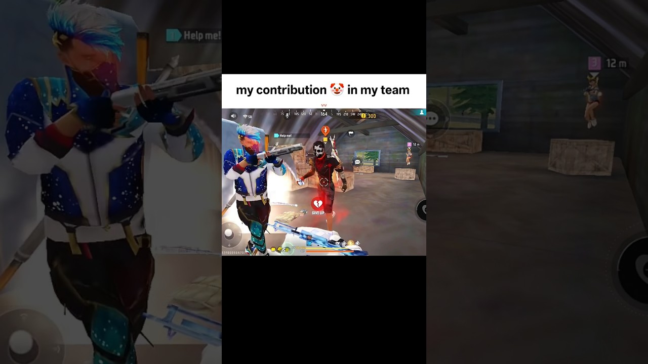 my contribution 🤡 in my team tournaments highlights #freefire #esports
