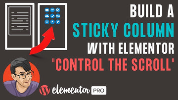 Build a Sticky Column with Elementor