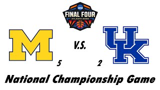 2020 National Championship: (5) Michigan v.s. (2) Kentucky