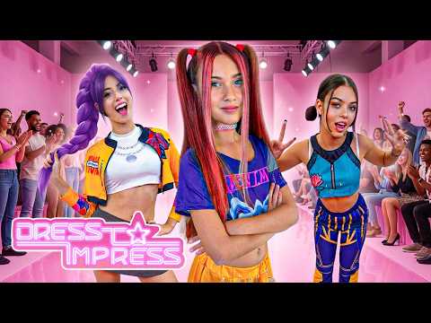 Video GIOCHIAMO A DRESS TO IMPRESS Nella vita reale! K-Pop Demon Hunters vs SAJA BOYS!