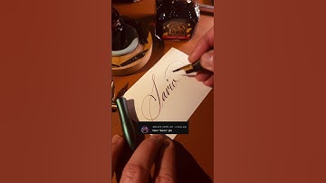 How to write Savio a little bit fancier ✍️ #calligraphy #penmanship #lettering #asmr #satisfying