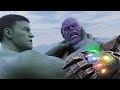 THANOS vs HULK FIGHT AVENGERS INFINITY WAR SPIDER-MAN IRON MAN & BLACK PANTHER