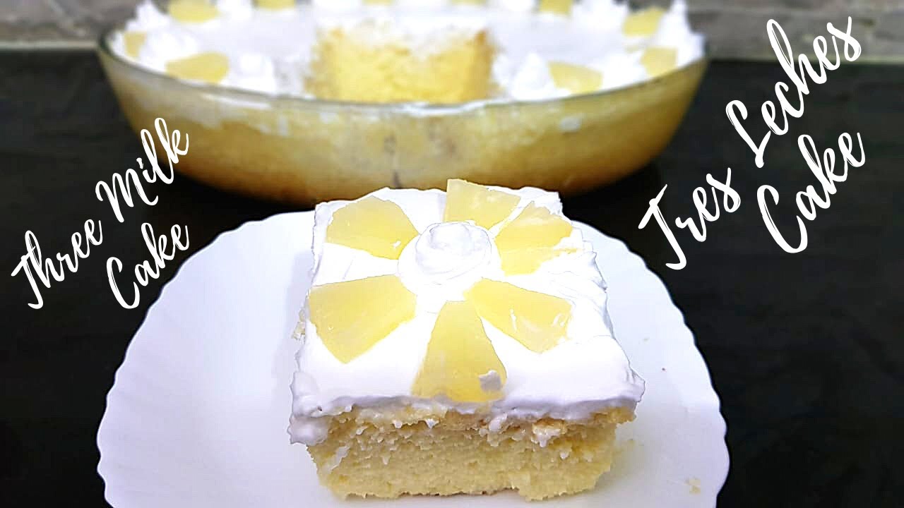 Tasty Tres Leches Cake with Pineapple Yummy Three Milk Cake with