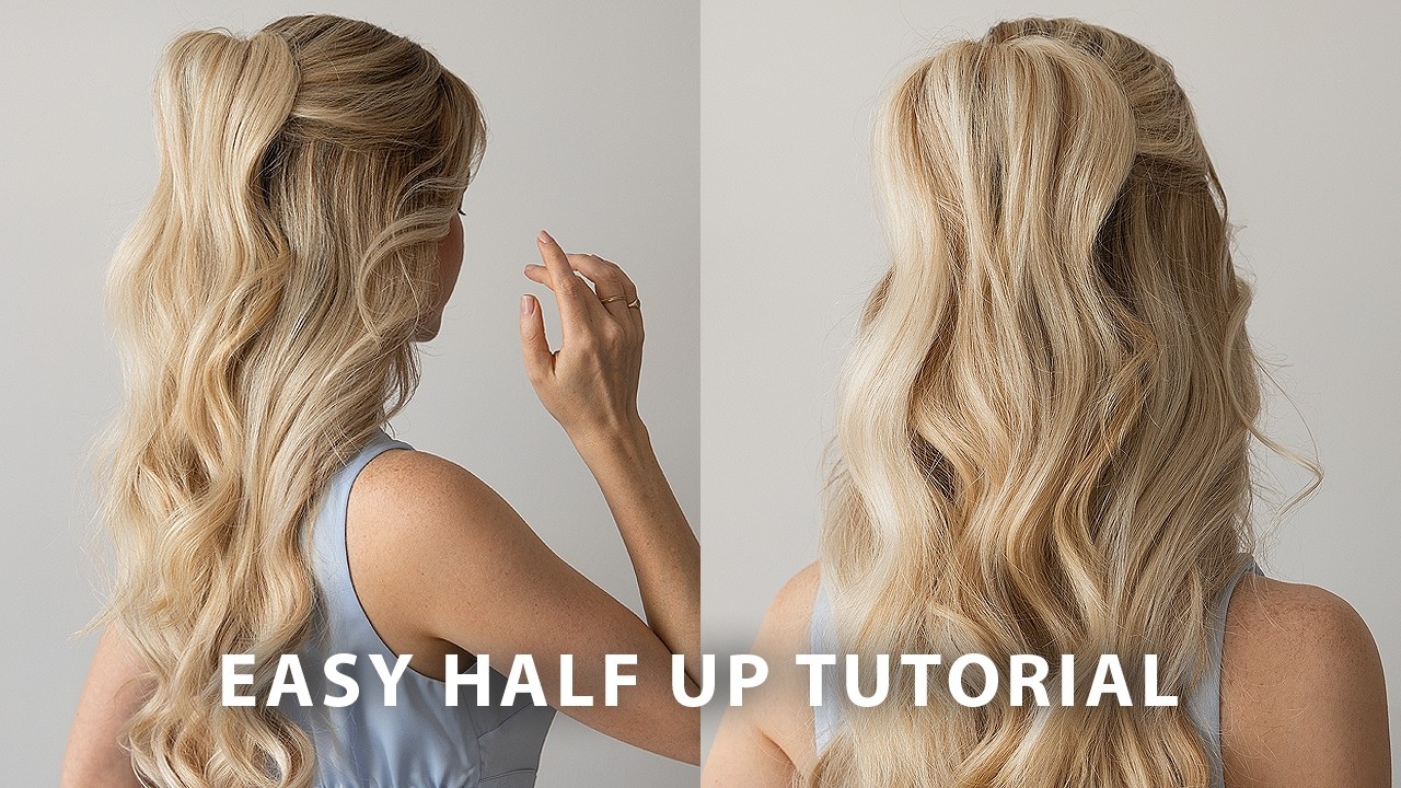EASY Half Up Half Down Hair Tutorial ❤️ Perfect for Wedding Guests, Bridesmaids, or Brides