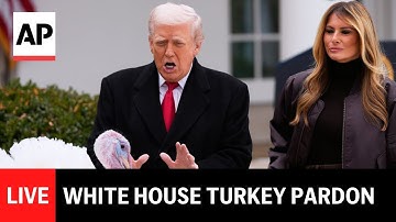 LIVE: Trump hosts the White House turkey pardon ceremony