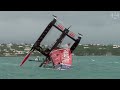 America's Cup: New Zealand boat capsizes in challenger semi-final