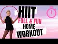 HIIT WORKOUT - Blast Belly Fat  | FUN Home Workout with a Hula Hoop | BEGINNERS HOOPDANCE FITNESS