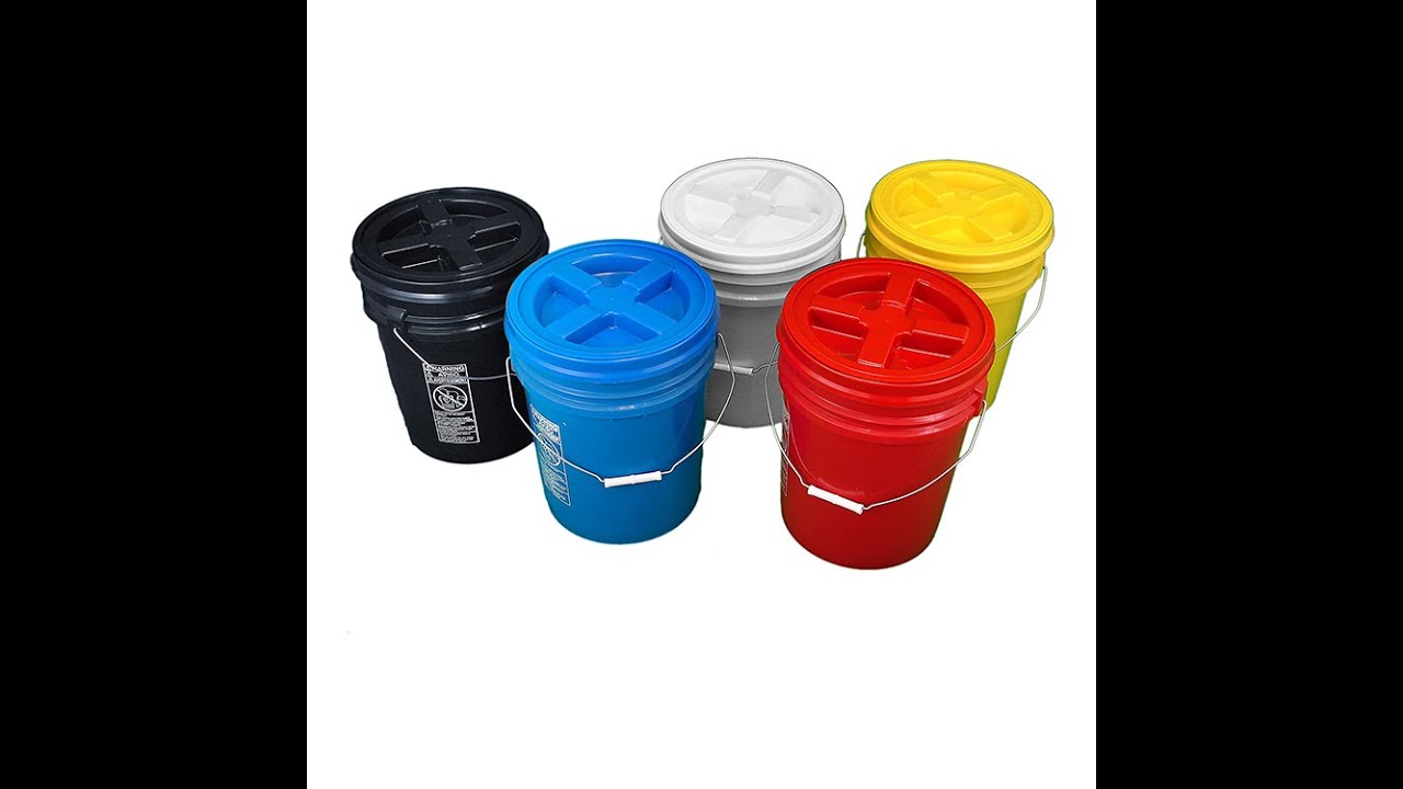 20L bucket with screwed lid plastic pail with gamma lid