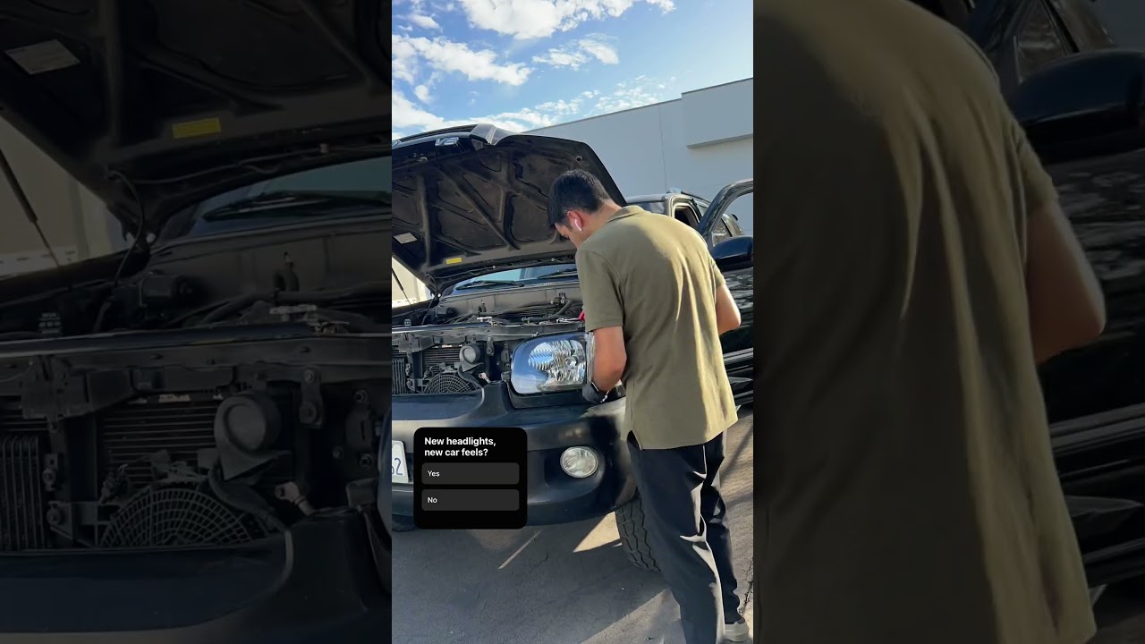 New headlights, new look - best car upgrade ever! 