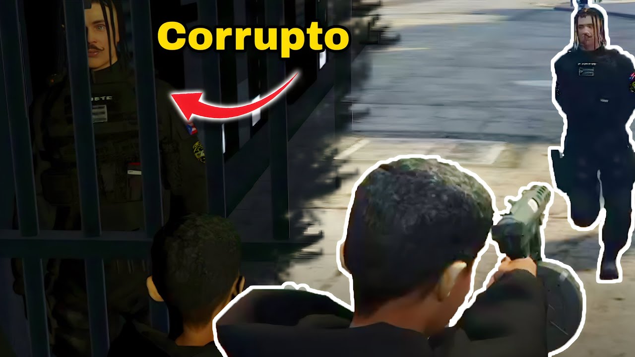 Oficial Corrupto Nos Ayuda A Escapar y Lo Traicionamos En GTA RP