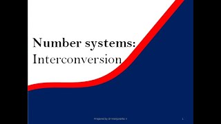 NUMBER SYSTEM: INTERCONVERSION|BINARY|DECIMAL|HEXADECIMAL