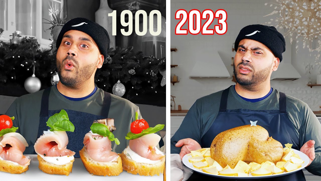 I Tried 100 years of Christmas Foods!