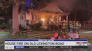 2 displaced in house fire on Old Lexington Road in Winston-Salem