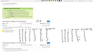 Logic - comparing statements using truth tables