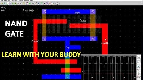 Microwind Tutorial #3 - CMOS NAND Gate Explained | Working, Simulation & Layout in Microwind