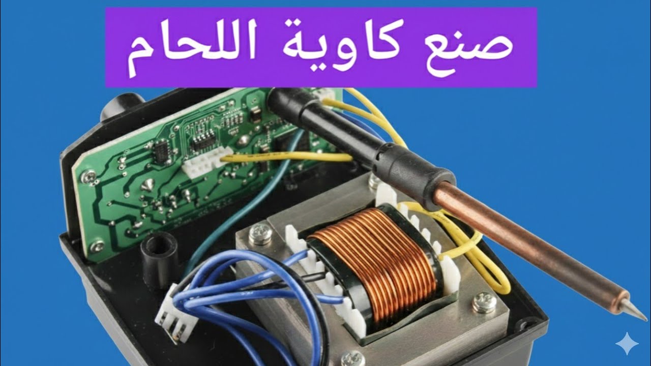 تحويل محول كهربائي الى كاوية لحام قصدير-صنع كاوي لحام من محول ترنسفور(كاوية لحام صنع يدوي)