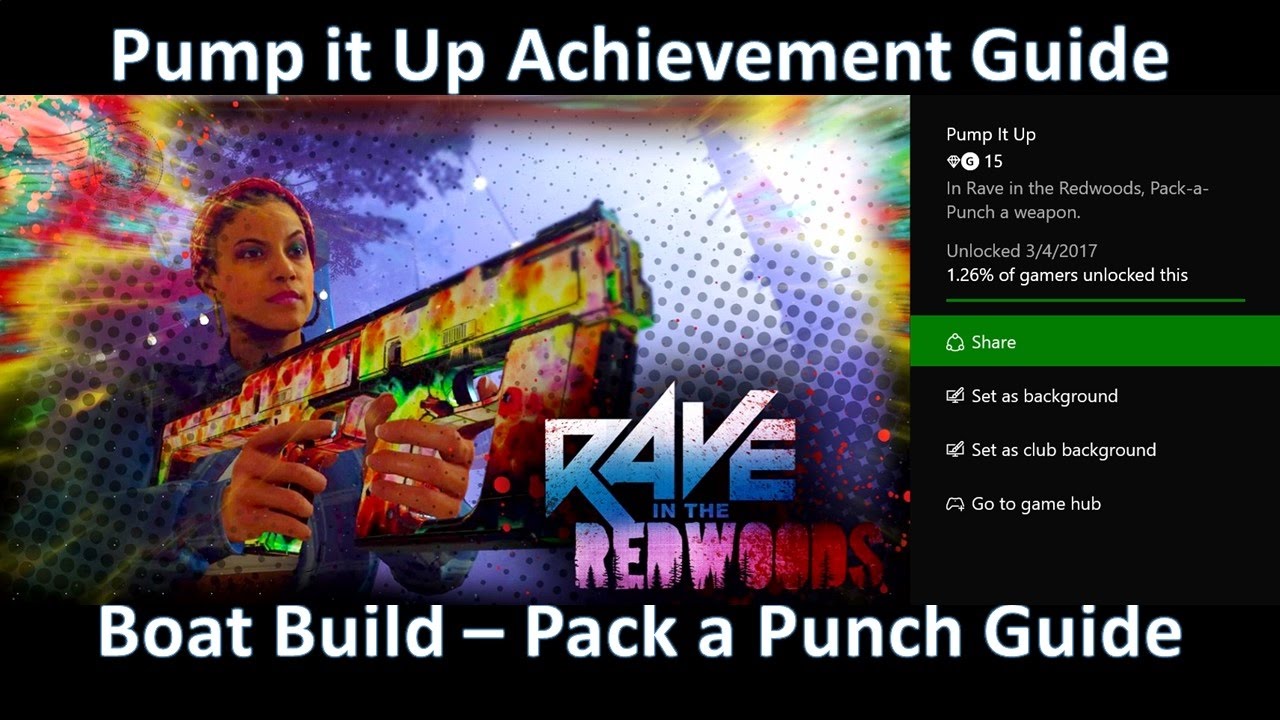 Boat Build - Pack a Punch - Pump it Up Achievement Guide (COD: IW Rave in the Redwoods Zombies)