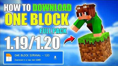 How to Download and Install One block Survival World in Minecraft 1.19 | Minecraft One Block Map