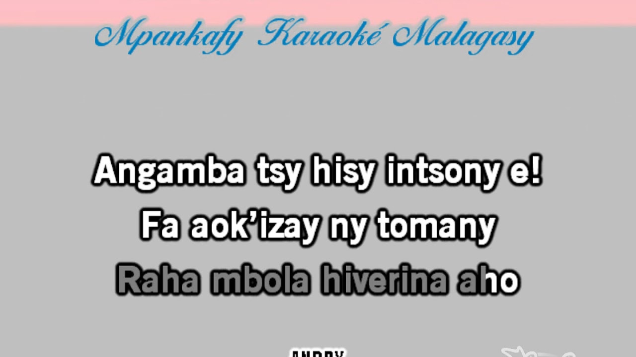 Ampy izay  Niu RAZA KARAOKE