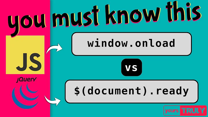 🔥 window.onload VS document.ready 🔥 The Difference