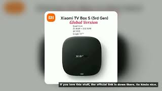 Xiaomi TV Box S 3rd Gen Global Version 4K Ultra HD 32GB ROM 2.4GHz/ 5GHz Bluetooth 5.2 Google TV Goo